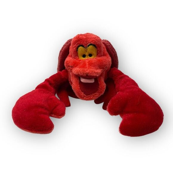Disney Sebastian Crab Plush Stuffed Animal Toy Little Mermaid Hoop 6" Vintage - Picture 1 of 9